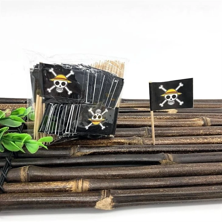 ESTICK Country Flag Stick Wood Toothpicks